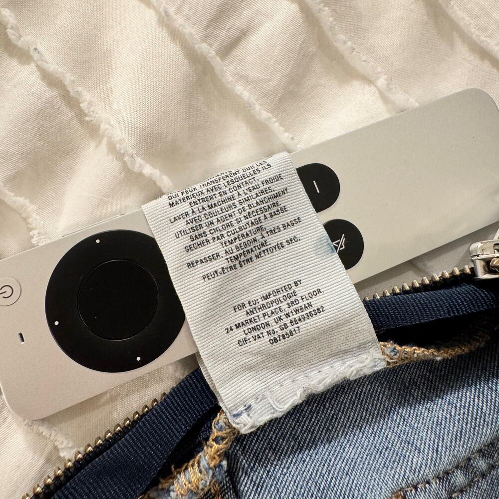 Pilcro Anthropologie Cropped Bootcut Jeans Women's 25 Patchwork Flare Y2K Indie - Picture 8 of 16